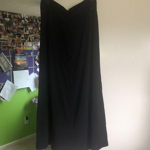 Black maxi skirt